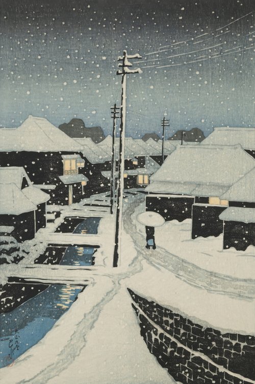 Dodici scene di Tokyo: Neve nel villaggio di Terajima