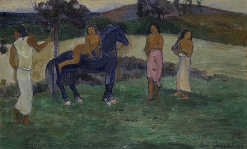 Composition with Figures and a Horse