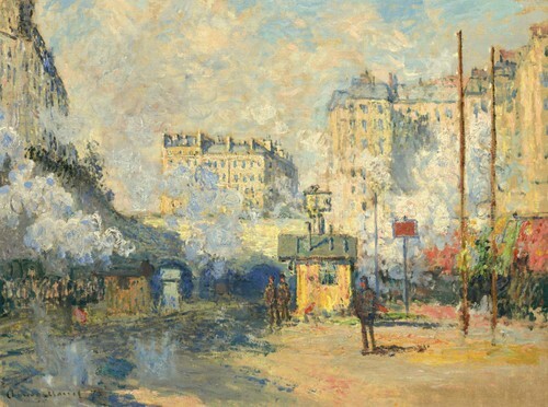 Exterior of the Saint-Lazare Train Station, Effect of Sunlight