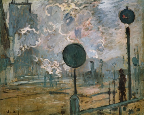 Exterior of Saint Lazare Railway Station (signal lights)