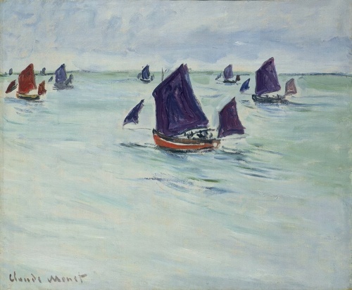 Fishing Boats at the Sea near Pourville