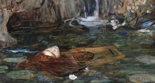 Study for Nymphs Finding the Head of Orpheus