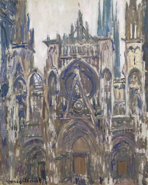 Rouen Cathedral. Study for the portal seen from the front