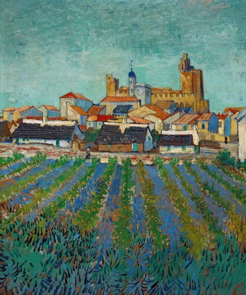 View of Saintes-Maries