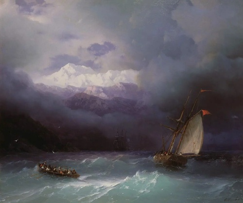 Stormy sea