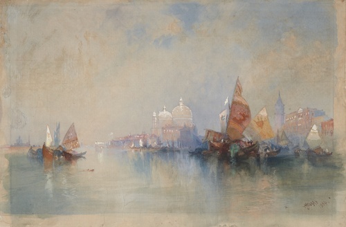 Venedik: Santa Maria della Salute'ye Doğru Giden Laguna