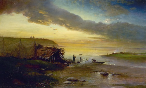 Volga. Erken Sabah 1884