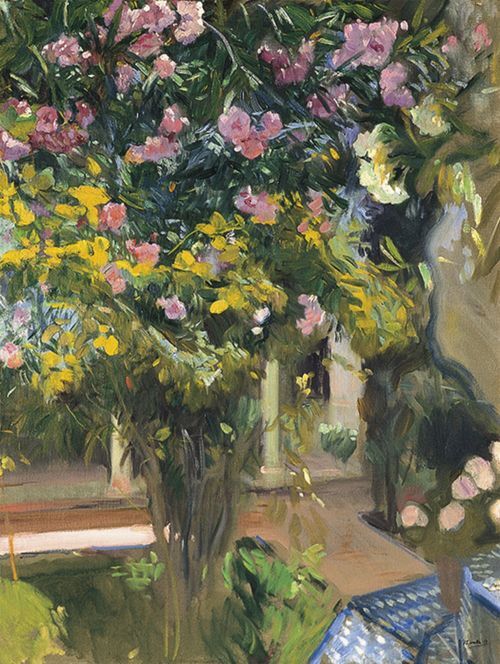 Oleanders, the Courtyard of the Artist's Home