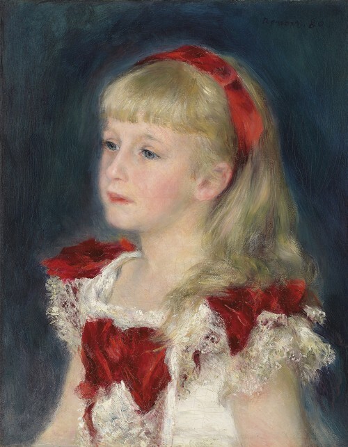 Mademoiselle Grimprel au ruban rouge