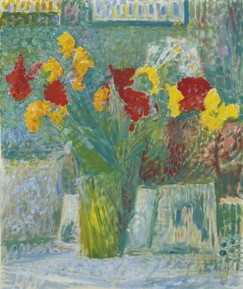 Stilleben med blomster
