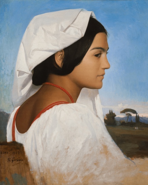 Portrait of a young woman of Rome 1844