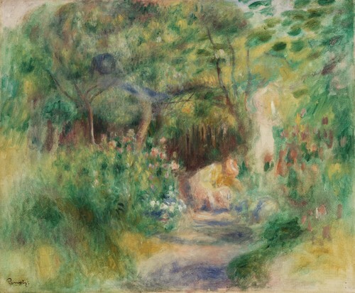Landscape with Woman Gardening