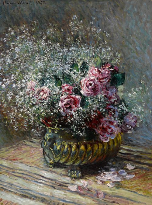 Flowers in a Pot (Roses and Mist)