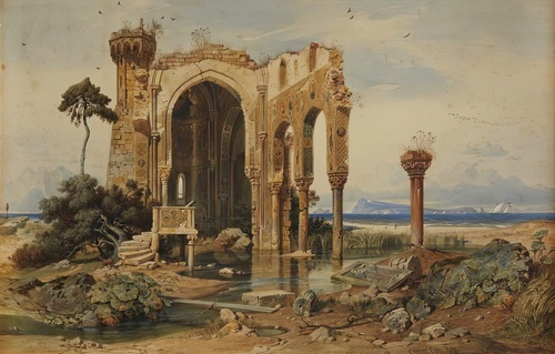 Antique Basilica in Ruins