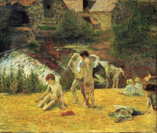 Breton Boys Bathing