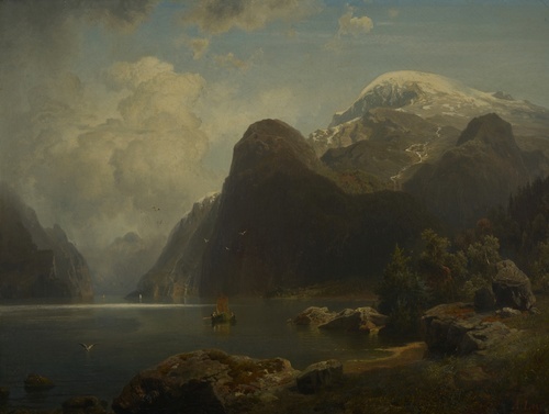 Mountainous Landscape in Norway
