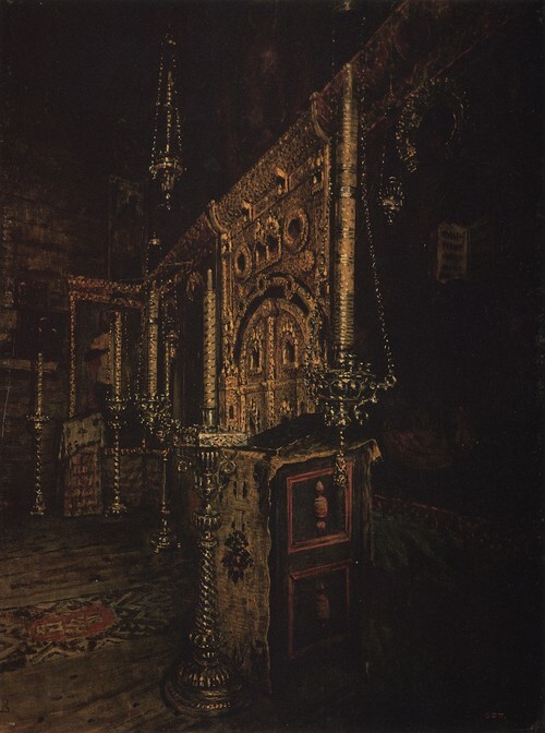 Wooden altar of the Church of John the Theologian