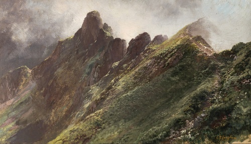 Mountains in Morning Mist