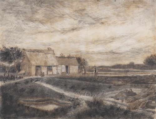 1881 Landskab med en gård nær Etten (Nord-Brabant-provinsen)