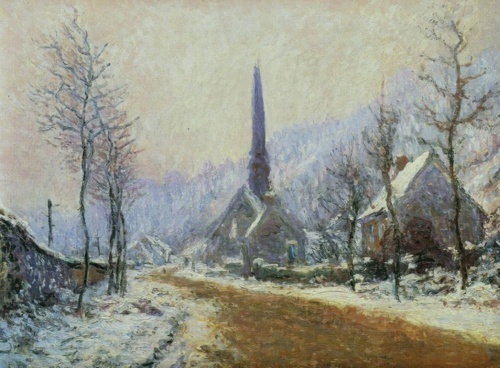 Church at Jeufosse, Snowy Weather