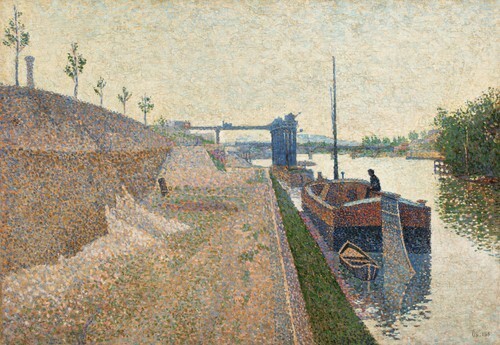Quai de Clichy. Grey Weather