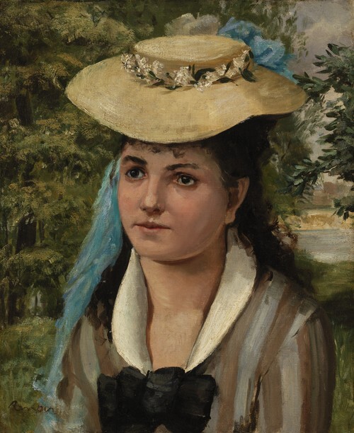 Lise in a Straw Hat