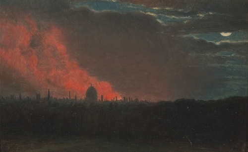 Fire in London, Seen from Hampstead