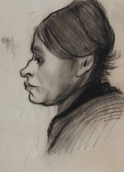 Head of a Peasant Woman Left Profile