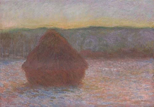 Stack of Wheat (Thaw, Sunset)