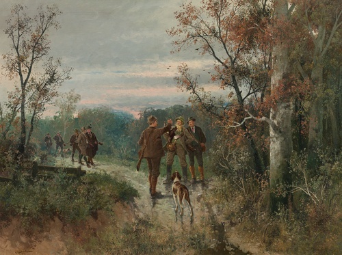 Hunting Party in the Forest