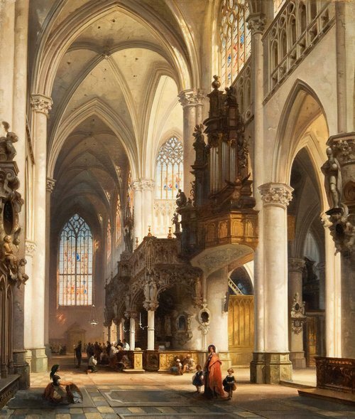 Interior of Saint Gommaire in Lier