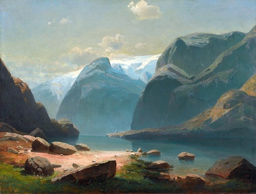 Lake in the Swiss Mountains 1866