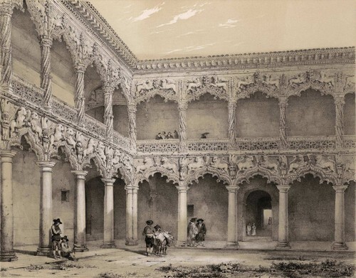 Patio of the Palace of the Dukes of Infantado in Guadalajara