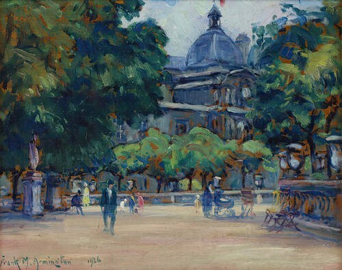 Paris Park Scene