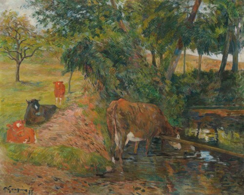 Cows at Rest, Heading to Dieppe