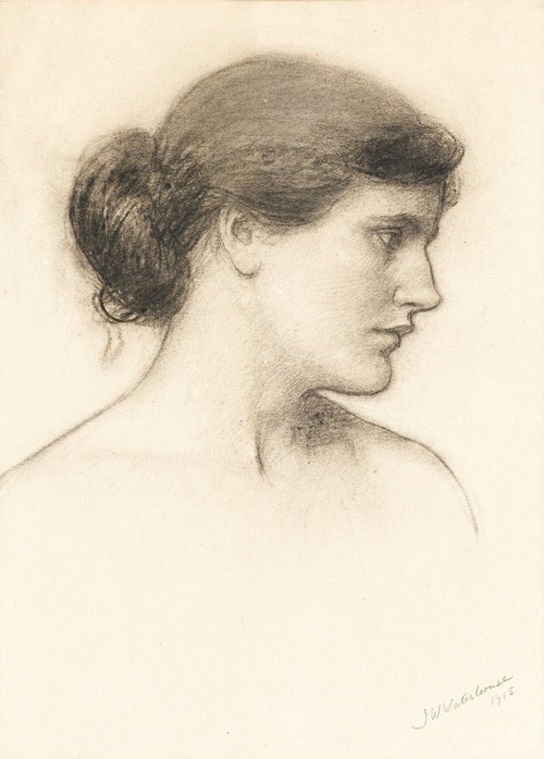 Head Study, Probably for A Tale from the Decameron