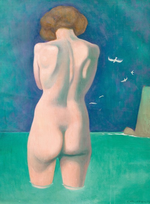 Bather with Seagulls