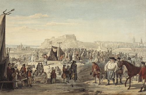 Horse Fair on Bruntsfield Links, Edinburgh 1750
