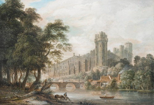 Warwick Castle from the River Avo