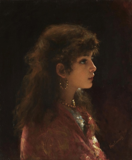 Young Girl In Profile