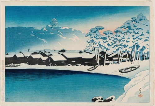 旅行札记Ⅱ 佐渡小木港雪晨