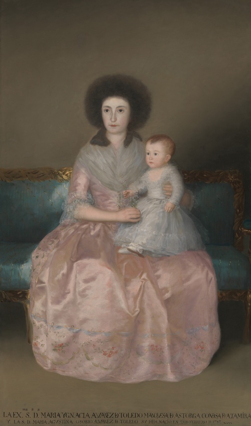 Condesa de Altamira and Her Daughter, María Agustina