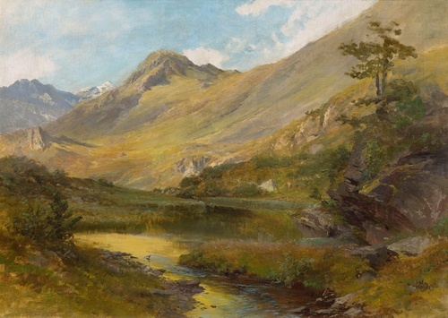 Lago Lej Nair al Passo del Bernina sopra Pontresina
