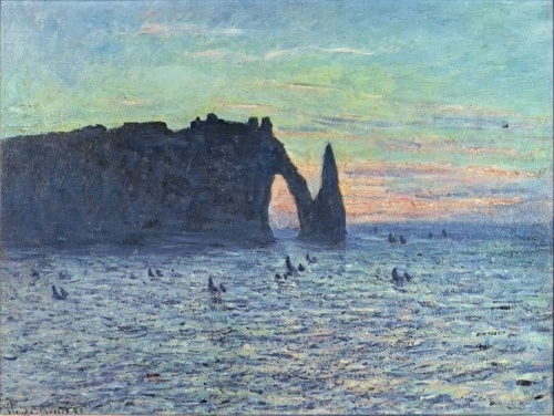 Segelboote unter dem Sonnenuntergang