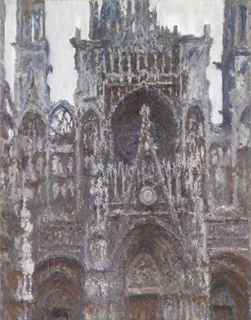 Rouen Cathedral: The Portal, Seen from the Front, Brown Harmony