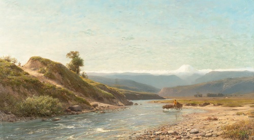Veduta del fiume Elbrus