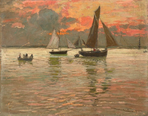Red Sky, Return from Fishing