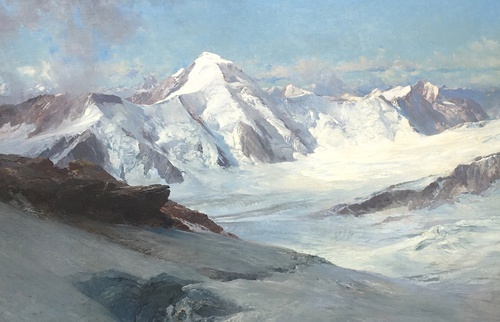 View Over the Glacier (Aletsch Glacier)