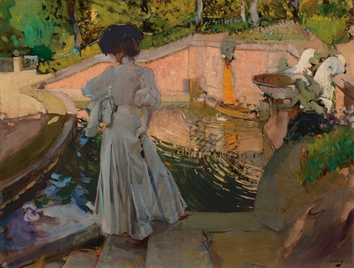 ماريا تنظر إلى الأسماك. مزرعة 1907