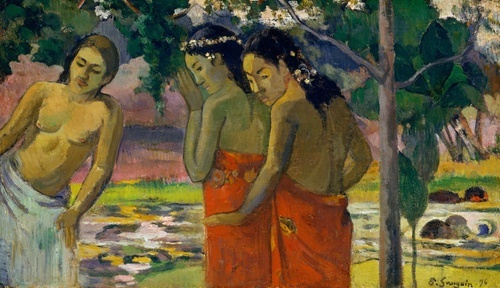 Trois femmes tahitiennes
